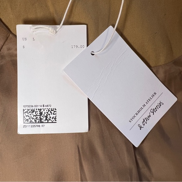 & Other Stories Camel Belted Trench Coat - Picture 11 of 15